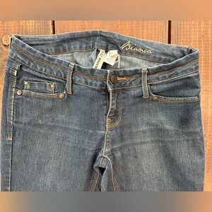 Mango Dark Blue Straight Leg Jeans